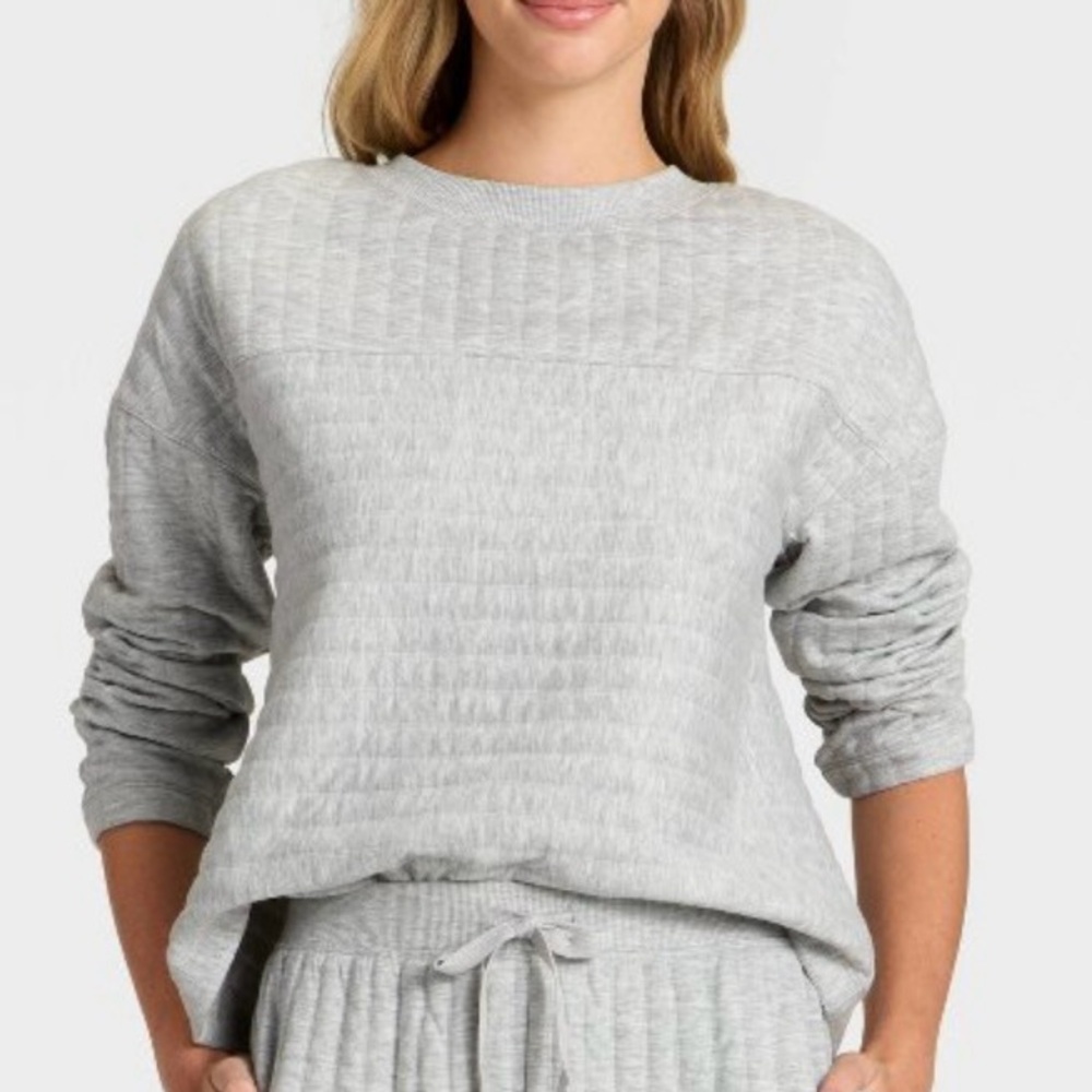 Quilted Lounge Sweatshirt
